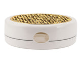 Ceramic Tea Pot Warmer with 11.8cm Gold Gasket Circular Concave Tea Kettle Heating Base for Home V1294-YM0706-3118230212411