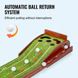 Golf Putting Mat, 5 Hole Indoor Golf Putting Green, Wrinkle-Free Golf Training Aid, Mini Golf Set V952-ZFXKZDHQTGDLXXYSPV0
