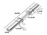 Olympic Barbell Bar 50cm Heavy Duty Dumbbell Handles Pair of Steel 100kg Weight Capacity with Spring V985-OLYMPICBARBELL