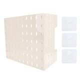 Pegboard Wall Mounted Display Multi Function Storage Rack Gas Water Heater Pipe Cover with Adhesive V1294-YM0901-3113240289611