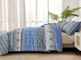 Blue Nordic Stripe Haven Comforter Quilted Doona Set V745-MMPAB010904AJ3