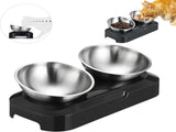 Pet Water & Food Set - 2 Pieces - BPA-Free - Dog Food Bowl - Cat Food Bowl - With Stand - Cat Food V1188-MS101-01357-1