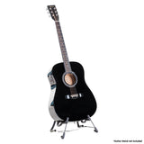 Karrera Electronic Acoustic Guitar 41in - Black EAC41-EQ-BK