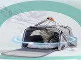 Foldable Soft-Sided Pet Carrier for Travel - Fits Cats & Small Dogs Under 6kg, with Removable Plush V888-ELOSUNG35855