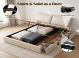 Artiss Queen Bed Frame Gas Lift Storage 3 Drawers Adjustable Headboard Platform Base BFRAME-G-APEX-Q-BG-ABC