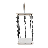 Chip Rack with Top Writing Pad Creative 360&deg Rotating 5 Tiers 40 Clips Wood Chip Display Stand for V1294-YM0901-3118240260511