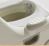 baby portable toilet, potty training, weaning off diapers, soft PU cushion, night-light, bathroom V1106-113-28563-BEI-THREE