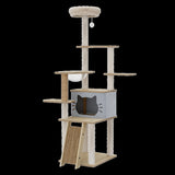 Pawz Cat Tree Tower Large Scratcher Condo House 160cm PT1271-BG