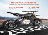 2000W Electric Brushless DC Motor Kit - 48V 4300rpm Motor with Upgraded Speed Controller and V952-ZLWSDJTJ2000EEQF3V9