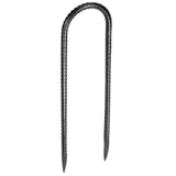 VEVOR 254 mm 12 Pack Rebar Stakes Heavy Duty U Shape Galvanized Ground Anchors V952-LWDDUX102INC9VPD6001V0