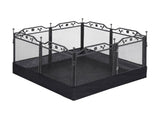 i.Pet Pet Dog Playpen Heavy-Duty Enclosure Multi-Configuration Indoor Outdoor Black PET-DOGPLAYPEN-H80-2IN1
