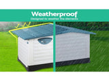 i.Pet Dog Kennel House Extra Large Outdoor Plastic Puppy Pet Cabin Shelter XL Blue PET-DH-P424-BL