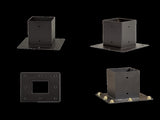 Roof Pergola Gazebo Shed Matte Black Steel Brackets DIY Kits V63-847781