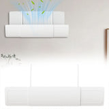 Extendable Air Conditioner Wind Deflector, Adjustable 22-37 Inch AC Vent Cover, Anti-Direct Blow V1366-AZ2-W-16682