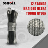 X-BULL Synthetic Dyneem Rope 5.5MM x 13M SK75 Car Tow Recovery Winch Cable Line V211-AUEB-XBSR002X10