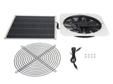 Solar Panel Fan Kit Solar Exhaust Fan 100W Solar Powered Panel with 10inch Round Fan for Greenhouse V1294-YM0706-3114230113612