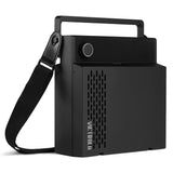 Victrola Revolution Go Turntable - Black Bundled Crosley Record Storage Display Stand V398-VTR-750SB-BLK-BSS