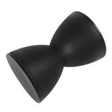 Modern Hourglass Shaped Stool Round End Table Stool for Shoe Changing Home Use 43x30cm Black V1294-YM0901-3116240003612