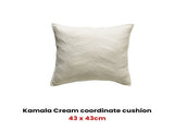 Bianca Kamala Cream Coordinate Square Filled Cushion V442-BCA-CUSHION-KAMALA-CREAM-SQ