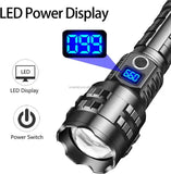Gift Box LED Self-Defense Flashlight - Powerful Rechargeable Type-C LED Torch with Digital Display V888-ELOSUNG13035