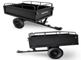 Kartrite 430kg Heavy-Duty Steel Dump Cart with Foot Pedal Dumping System TLY-SPR-39E-BK