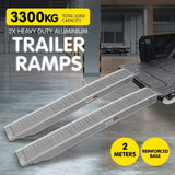 2x Heavy Duty Aluminium Loading Ramps - 2m RAMP-305-20