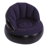 Flocked Air Sofa Widened Thickened PVC Ergonomic Inflatable Camping Chair with Backrest for Indoor V1294-YM0901-3116260001811