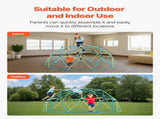 Climbing Dome, 305cm Geometric Dome Climber for Kids, 453kg Loading Jungle Gym Playground with V952-JHPDZJ10FTLQ8X834001V0