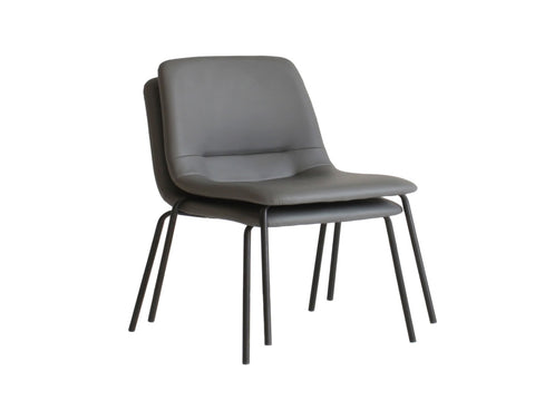 Levede Stackable Dining Chairs Kitchen Grey CH1093-4-DG_NZ