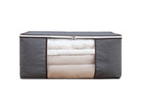 4Pcs Gray Quilt Storage Bag Organizer Large Capacity Breathable House Moving Clothes Packing Bag V1294-YM0703-3117230044311