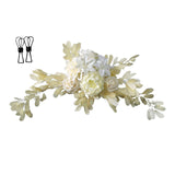 Artificial Flower Swag 60 x 25cm Silk Cloth Wedding Welcome Sign Floral Decoration V1294-YM0523-220428LW03-7