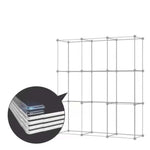 SOGA 8 Cubes Blue Portable Wardrobe Divide-Grid Modular Storage Organiser Foldable Closet WROBE2012