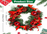 Christmas Advent Wreath Fir Wreath Christmas Arrangement Decorative Wreath with Candle Holder & V1294-YM0715-10327624