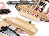 Travel Hanging Toiletry Bag for Women, with Jewelry Organizer Compartment, Cosmetic Essentials, V1192-AZ-W-3054