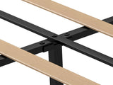 Levede Double Bed Frame Upholstered Adjustable Headboard Platform Mattress Base BF1084-D-BG-AU