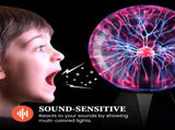 Plasma Ball Lamp - Touch & Sound Sensitive USB-Powered Globe for Decor, Parties & STEM Learning V1107-CS-DLZD