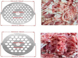7 Piece Stainless Steel Meat Grinder Plates & Blades for Food Chopper & Meat Grinder V1188-CYX-DP-193