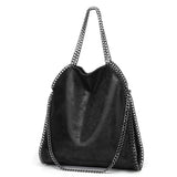 Shoulder bag women chain luxury handbag chain soft bag crossbody bag women handbag Black-WELLNGS V1188-CE50-00448