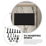 Black Metal TV Mounting Screws Set for Wall Stand Hardware Replacement Kit and V1192-AZ-W-21240