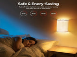 Battery Operated Wall Lights,2 Pack Wall Light Decor with Remote Control,3 Colors Dimmable Fabric V1171-CX-WL-MAGNET-CCT-BO-2