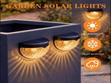 Raised Garden Bed Solar Lights Magnetic with Dusk to Dawn Sensors Wide Angle IPX4 Waterproof Solar V1107-118-48079-WHT-8PACK