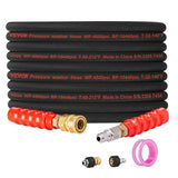 Pressure Washer Hose, 100FT, Kink Free 3/8"-14.8 Male, 3/8"-15 Female For Most Brand Pressure V952-GYQXRG100FT3TSQ9MV0