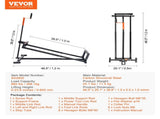 Ride on Lawn Mower Lift Jack, 880 Lbs Weight Capacity, Telescopic Maintenance Jack with Crank Handle V952-GCJSJJSGS880KCFZHV0