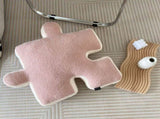 Plush Throw Pillow Ultra Soft Cushion Puzzle Special Shaped for Sofa Bed Window Home Decor Pink V1294-YM0512-3117220278814