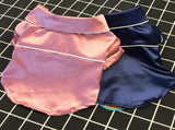 Dog Stain Silk Pajamas Clothes,Button Down Short Sleeve Dog Shirts Loungewear Puppy Pjs for Yorkie V1189-WXFWAL-20260319-01630