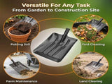 Stainless Steel Garden Sieve Shovel for Soil and Compost Screening-Grey V1107-119-GRA-57978