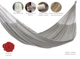 Mayan Legacy Jumbo Size Outdoor Cotton Mexican Hammock in Dream Sands Colour V97-TJDS