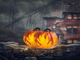 Halloween Pumpkin Lantern Battery Operated Jack O Lantern Flame Lighted Pumpkin Party Favor for V1294-YM0717-10353335
