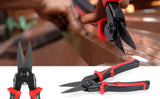 Black and Red 5 in 1 Interchangeable Plier Tool Set - High Carbon Steel - Wire Stripper, Crimper, V888-ELOSUNG50971