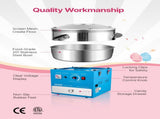Electric Cotton Candy Machine, 1000W Commercial Candy Floss Maker with 52cm in Stainless Steel Bowl, V952-TSDRMHTJLSWGP21VKV3
